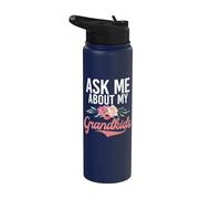 Demandez-moi sur ma grand-mère de petits-enfants Stainless Steel Insulated Water Bottle