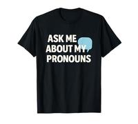 Demandez-Moi sur Mes pronoms Inclusive Pride T-Shirt
