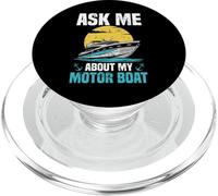 Demandez-Moi sur Mon Capitaine de Bateau à Moteur PopSockets PopGrip pour MagSafe