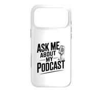 Demandez-Moi sur Mon Podcast pour Les Amateurs de Podcast Coque pour iPhone 17 Pro Max
