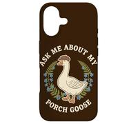 Demandez-Moi sur Mon Porche Goose Cottagecore Coque pour iPhone 17