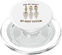 Demandez-moi sur mon système racinaire Maître des plantes indigènes naturaliste PopSockets PopGrip pour MagSafe