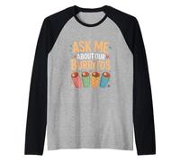 Demandez-Moi sur nos Burritos drôle Manche Raglan