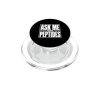 Demandez-Moi sur Peptides Stack Fitness Biohacker Science Vieillissement PopSockets PopGrip pour MagSafe