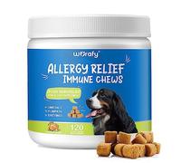 Démangeaisons Chien Comprimés, Anti-allergiques Pour Chiens, Compléments de soulagement de la peau démangeaisons des chiens pour arrêter les démangeaisons, le léchage et le grattement pour tous les