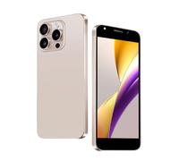 DEMANN GMBH Téléphone déverrouillé, écran 5,0 Pouces, 2 Go de RAM + 16 Go de Rom/TF 128 Go, Double Appareil Photo, Support 4G LTE FDD TDD, Double Carte SIM, idéal pour Les débutants.（25black） (Gold)