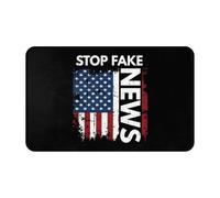 Démanteler Les Médias Fake News Tapis D'Entrée Résistant Paillasson Lavable Paillasson D'Intérieur pour Cuisine Couloir Intérieur 60X40Cm