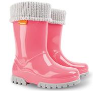 Demar Bottes de pluie en caoutchouc pour enfants de 2 à 10 ans avec doublure chaude, Rose Twister, 26 EU