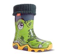Demar Bottes de pluie et neige en caoutchouc à doublure polaire pour fillette Motif cœurs Rose/violet
