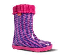 Demar Bottes en Caoutchouc rembourrées pour Enfant Hawaï Lux - Rose - Pepita Pink,