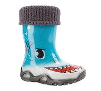 demar. Stormer Lux Bottes en caoutchouc doublées pour enfant, Motif requin (requin, numeric_28)