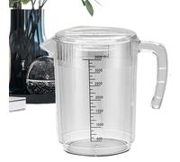 Démarrage à eau froide, pichet avec couvercles pour réfrigérateur - cruches transparentes de grande capacité avec mesures de gestion de la couverture de filtre - Service de boissons hermétiques