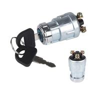Démarrage Commutateur Adapté pour voiture moto 12V universel 3 positions 3 bornes moteur interrupteur de démarrage avec 2 clés Ignition Starter pour Voiture(With Black Key)