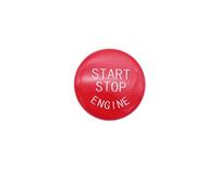 Démarrage Commutateur Ignition Starter pour Voitu Bouton de démarrage et d'arrêt du moteur pour BMW Série 3 et Série 5 E90 et E60, couvercle de commutateur d'allumage(Model A Red)
