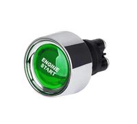 Démarrage Commutateur Interrupteur d'allumage de moteur de voiture 12 V 50 A 3 broches SPST bouton-poussoir momentané sans clé interrupteurs de démarrage ON OFF adaptés allumage Moteur bouton(Blue)