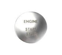 Démarrage Commutateur Interrupteur d'allumage du moteur à bouton-poussoir Keyless Go Start Stop 2215450714 pour Mercedes-Benz W164 W205 W221 W176 W166 Bouton De Démarrage(Silver (1PC))