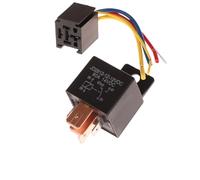 Démarrage Commutateur Phare de phare de moto, climatiseur, relais automobile étanche, DC12V DC24V, 80A, 4/5 broches Ignition Starter pour Voiture(12V 5PIN Set)
