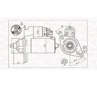 Magneti Marelli Démarreur 063721293010 pour VW, Audi, Skoda
