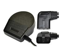 Démarreur à pied / pédale avec fiche coudée à 3 pôles / câble (noir) pour machines à coudre Pfaff & Gritzner & AEG / prise européenne