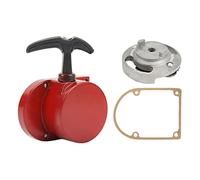 Démarreur à Rappel, Démarreur à Rappel Manuel en Aluminium à Faible Bruit Adapté pour Moteur 2 Temps 49cc 50cc 60cc 66cc 70cc 80cc Générateur de Vélos Motorisés Moteur de Tondeuse à Gazon Go Kart