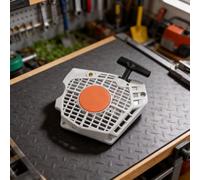Démarreur à retrait 1147 080 2101 pour tronçonneuses Stihl MS500i et MS500i-R, pièce de rechange en plastique robuste avec montage facile, démarrage fiable pour les travaux de jardinage lourds (sans