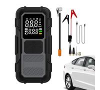 Démarreur avec compresseur d'air - Éclairage LED 12 V 4000 A - Démarreur de véhicule avec compresseur d'air | Pour les professionnels qui gonflent les pneus, les conducteurs, la conduite quotidienne