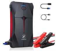 Flylinktech Booster Batterie 1500a 13200mah 12v Démarreur Batterie Voiture Supersafe(Jusqu'à 6,0l Essence 5,0l Diesel) Jump Starter