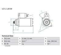 Bosch 986016980 bOSCH mot.Alt. Rév.