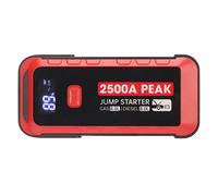 Démarreur de Batterie de Voiture, 2500A Peak 25800mAh Booster de Batterie de Voiture avec Charge Rapide USB et Lumière LED Portable Power Bank Lithium Jump Starter Box