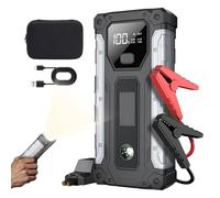 Démarreur de batterie de voiture - Banque d'alimentation d'urgence portable, conception compacte et légère, batterie au lithium haute capacité | Chargement rapide avec plusieurs protections de sécurit