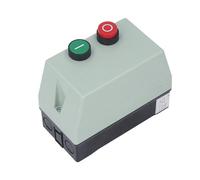 Démarreur de Moteur Électrique Magnétique, Boîtier de Commutation Étanche IP55, pour Monophasé 220V 230V Triphasé 380V 400V, 9-13A, ABS