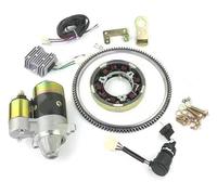 Démarreur De Moto pour 170F 173F 178F 186F 188F 192F GÉNÉRATEUR Diesel 5KW KIT DE Conversion Couronne Volant ÉLECTRIQUE Démarreur De Démarrage Moteur(178F CCW)