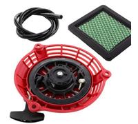 Démarreur de rechange et filtre à air pour Honda pour moteurs Gcv160 GCV135 GC135 Convient pour tondeuse à gazon et générateur Utilisation en matériau ABS