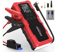 Démarreur de saut avec compresseur d'air 150PSI, Booster de batterie de voiture portable 8000/9000A (tous les gaz/16L Diesel) 7000A 26800mAh