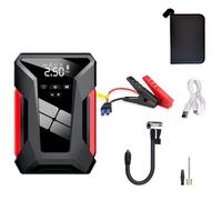 Démarreur de secours pour voiture avec compresseur d'air, démarreur de batterie portable et multifonctionnel pour moto et SUV.