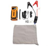 Démarreur de voiture 8000 A avec compresseur d'air, booster de batterie portable 12 V, gonfleur de pneu 150 PSI avec écran LCD, banque d'alimentation 8000 mAh pour voiture moto vélo