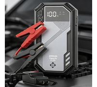 Démarreur de voiture 800A 6000mAh 22.2Wh, Batterie de secours d'urgence avec affichage LCD et lumière LED, Power Bank W5107