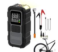 Démarreur De Voiture - Batterie 4000 A 12 V Avec Compresseur D'air | Gonfleur De Pneu, Boîte De Rehausseur Pour Gaz 9,0l 7,5l , Batterie Externe Avec Lumière LED D'urgence Pour Camion SUV Moto