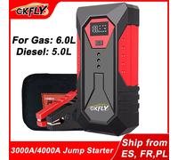 Démarreur de voiture GKFLY 2000A/3000A/4000A, chargeur de batterie pour voitures essence et diesel, booster de batterie automobile 3000A M43 Green
