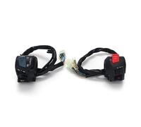 Démarreur Electrique Etanche Universel Phare de Moto, feu de Croisement, Clignotant Gauche/Droite, klaxon, Interrupteur d'allumage, Compatible avec Hornet 250(1 Pair)