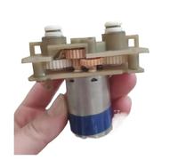 Démarreur électronique 3 V ~ 6 V 385 DC 600 tr/min ~ 1340 tr/min, rapport de réduction 1:8.8 double arbre de sortie pour voiture d'escalade DIY ~ WWECCQIJ