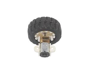 Démarreur électronique DC DIY 3V 7.5rpm à 1500rpm Démarreur électronique Micro Gear avec kit de roue de 42mm for passe-temps RC véhicule jouet voiture intelligente robot de voiture électrique démarreu
