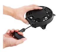 Démarreur Lanceur - Briggs & Stratton 497680 - Métal - Noir - Dimensions 140x115x22mm