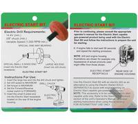 Démarreur portable pour perceuse électrique, convient pour tondeuse à gazon, motoculteur, adaptateur de mèche de moteur