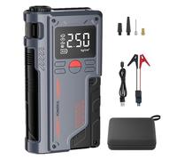Démarreur portable pour voiture avec compresseur d'air - Démarreur de batterie de voiture avec compresseur d'air | Démarreur de batterie portable | Affichage numérique LED