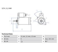 Démarreur Pour FORD GALAXY
