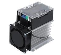 Démarreur Progressif De Moteur, Module De Démarrage Progressif Monophasé Biphasé, Contrôleur De Démarrage Progressif De Moteur Pour Ventilateur De Pompe à Eau, SSR-100WA-R(4KW)(Module+Radiator)