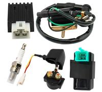 Démarreur Relais de démarreur électrique pour VTT 3 boulons, motocross, karts, quads et dunes (pour 50 cc, 70 cc, 90 cc, 100 cc, 110 cc, 125 cc) Moteurs