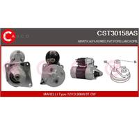 CASCO Démarreur 0.90 Kw Convient pour Fiat 500 1.2 1.4 Ford Ka Giulietta