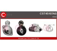 CASCO Démarreur 2.20 KW Compatible Pour Nissan Vanette Cargo Fourgon 2.3 D 2.0